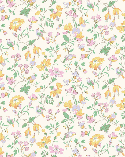 Liberty stof bomulds metervare  - Iveta’s garden (SENDES 29/1)