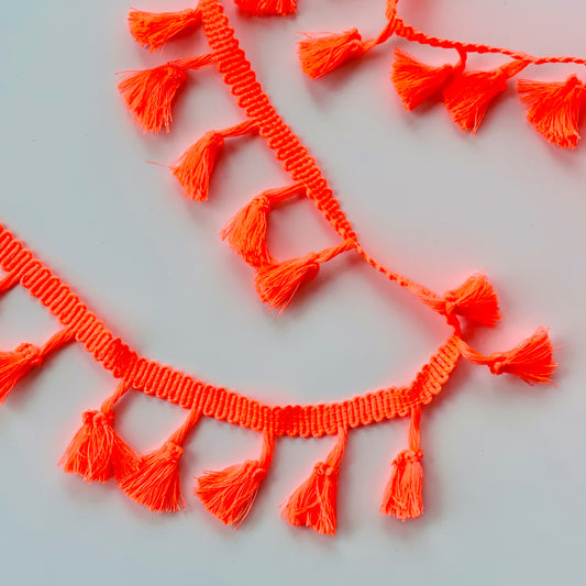 Ribbon with fringes - Blue