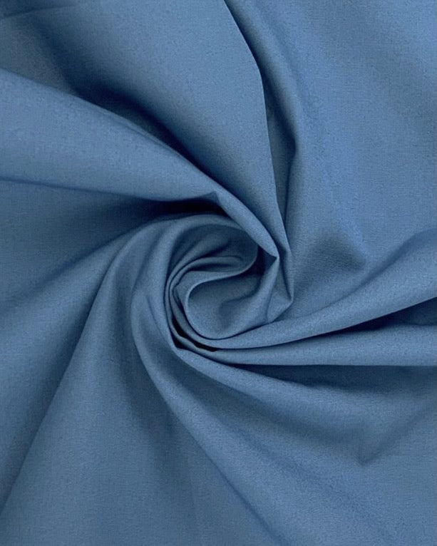 Cotton Poplin: Steel grey