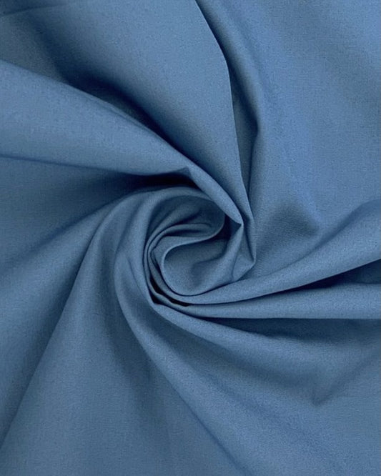 Cotton Poplin: Steel grey