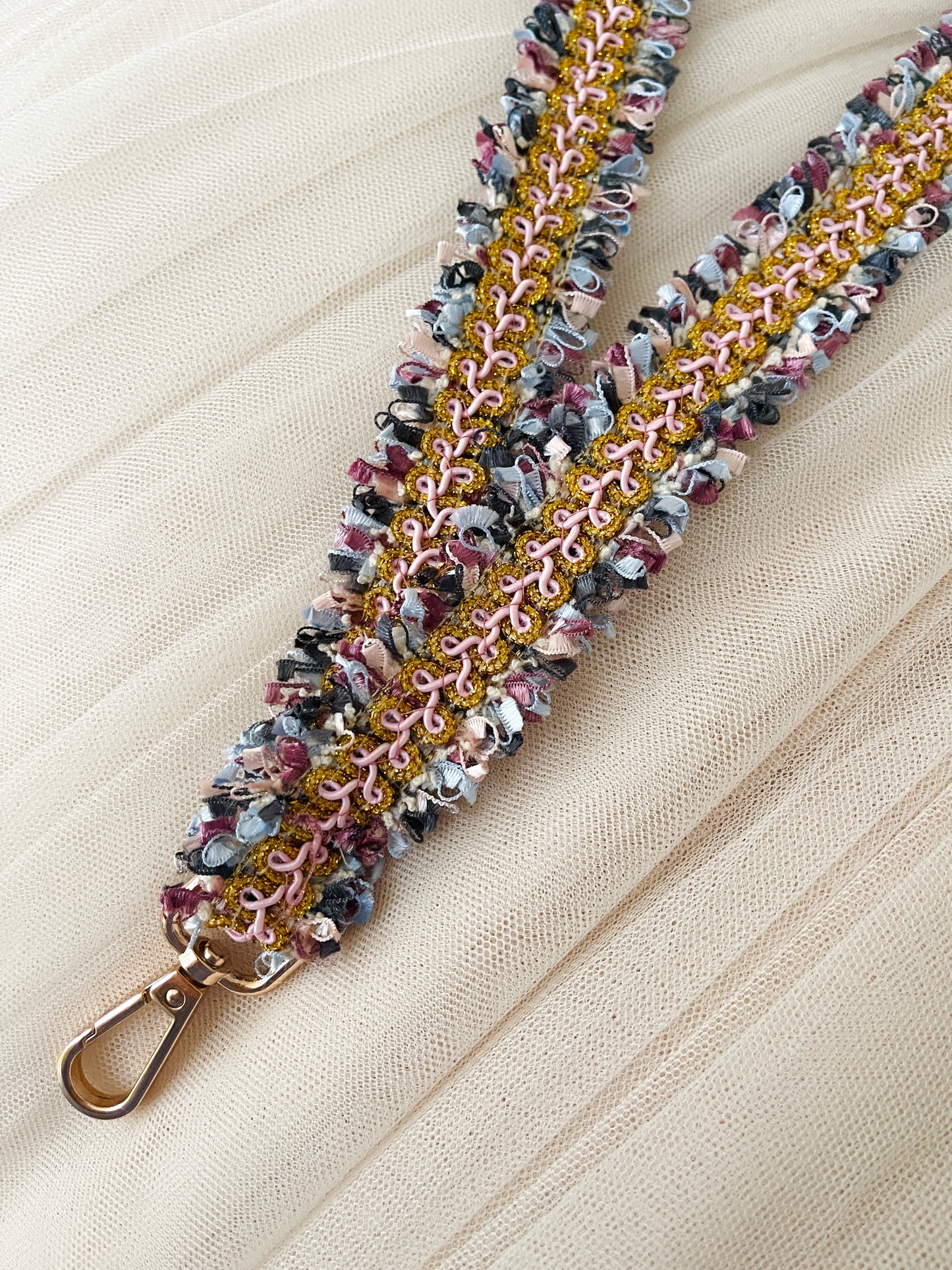 Nøglekæde - Bouclé Rosa