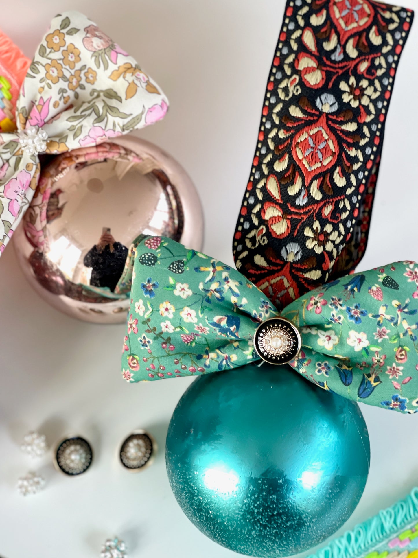 Ribbon with fringes - Blue