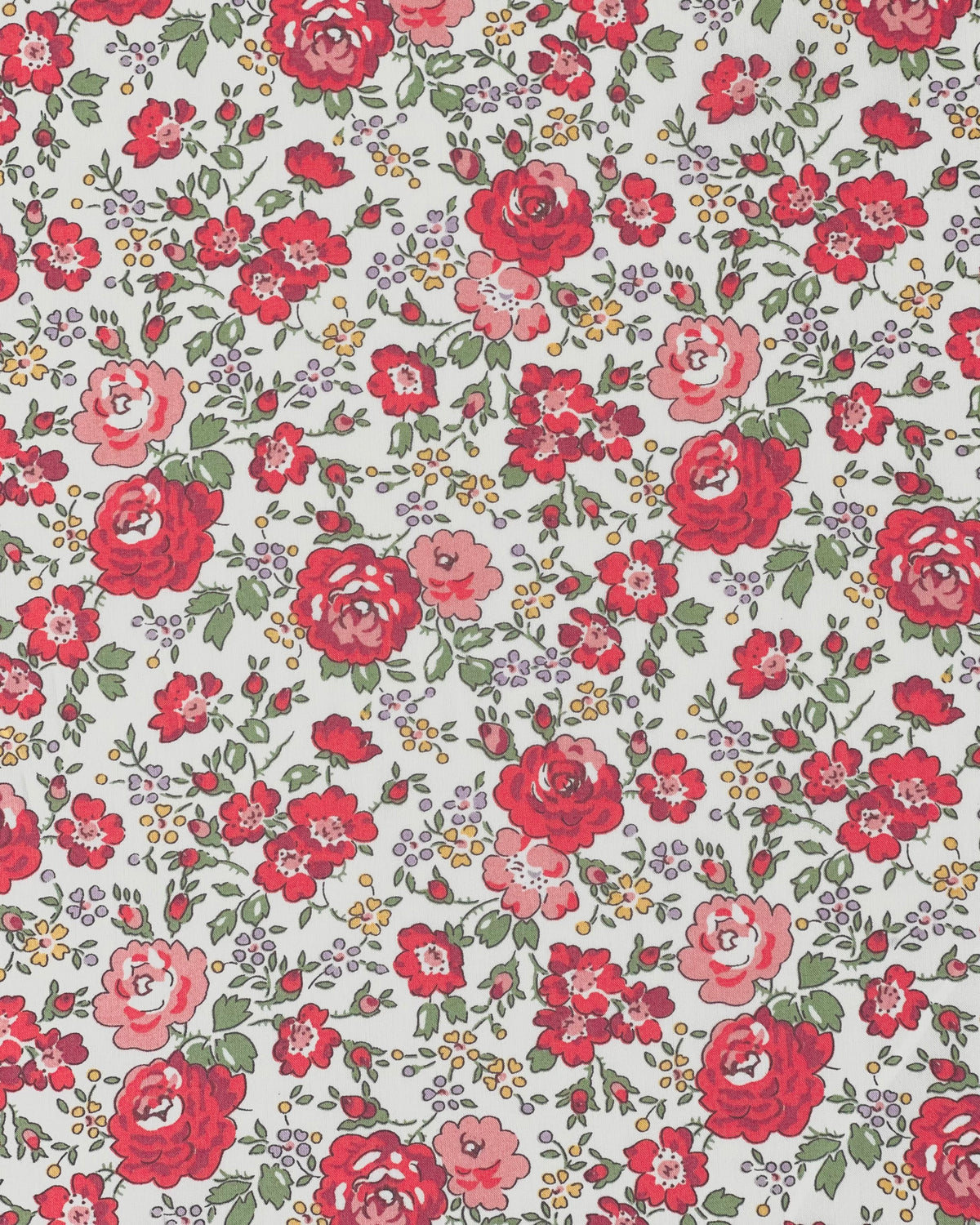 Liberty stof tana lawn - Felicite / Rød