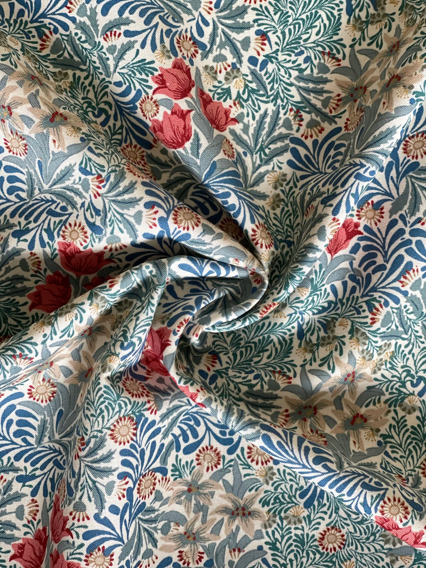 William Morris fabric / Bower indigo