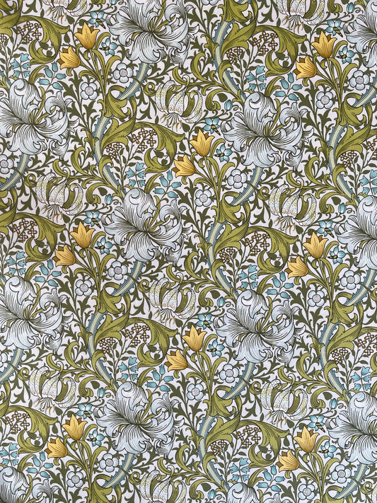 William Morris stof / Golden Lily - Lime