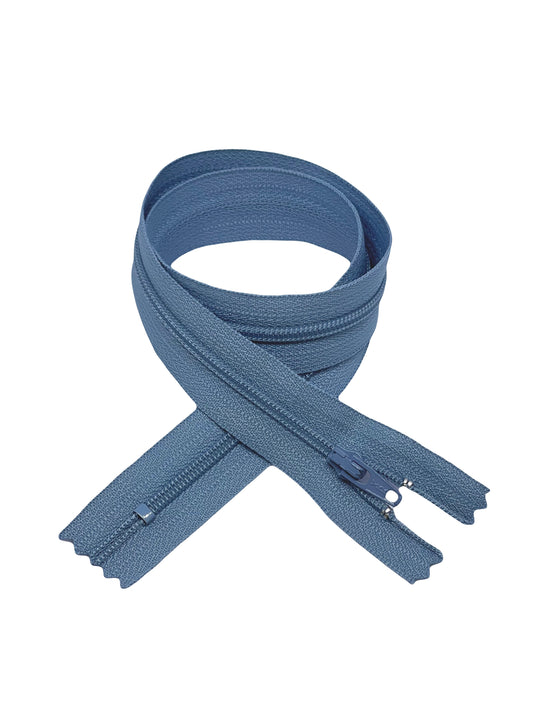 YKK zipper plastic - L 50 cm / Dusty Blue 