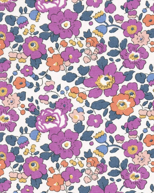 NYHED! Liberty stof tana lawn - Betsy / Lilla (PREORDER sendes i uge 43)