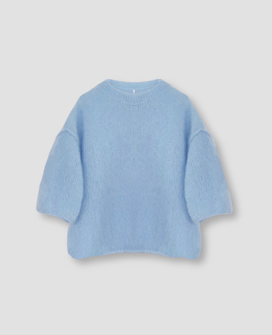 Naïs mohair strik - Himmel blå