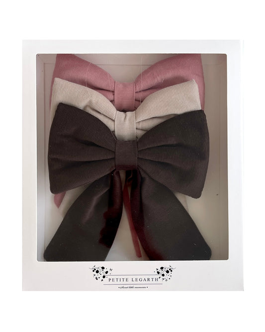 Gavepakke med 3 sløjfer / Mørk  TILBUD