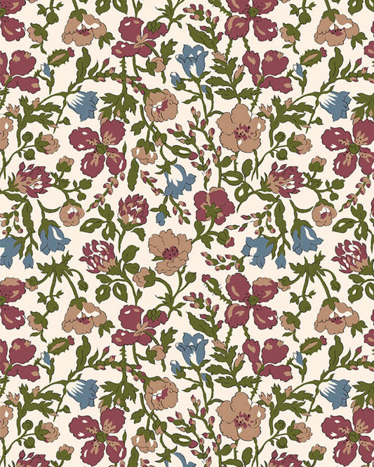 NYHED! Liberty stof tana lawn - Meadow / Mauve