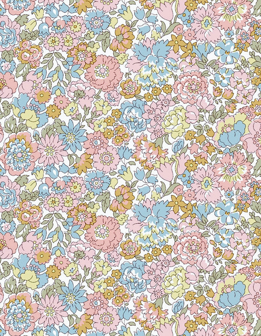 Liberty stof  "Nell, Annie and May" Blomstret bomuldsmetervare Tana Lawn.