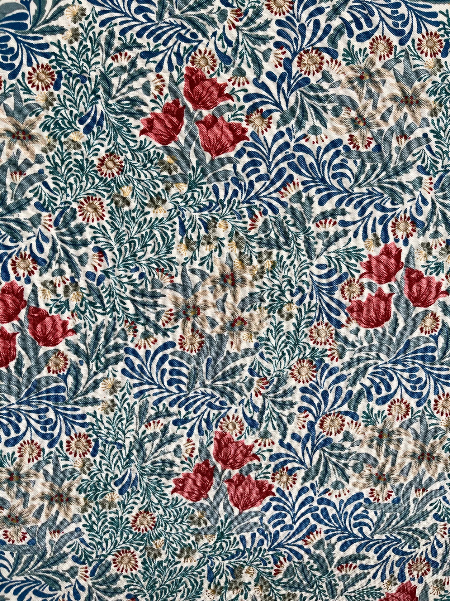 William Morris fabric / Bower indigo