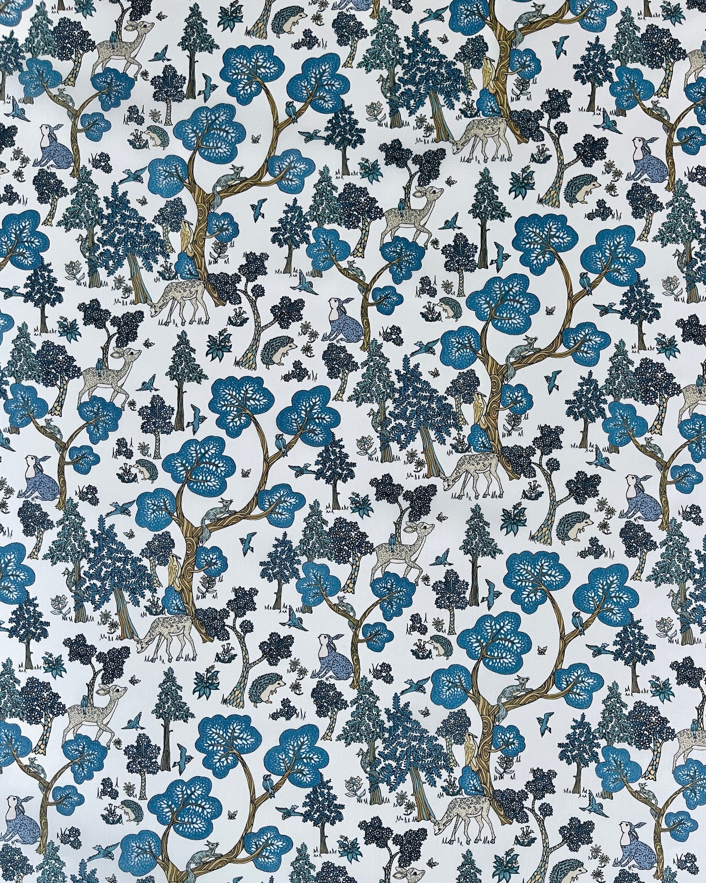 Liberty stof tana lawn - Dow a deer  / Blå