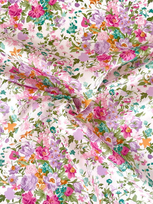 Baby dynebetræk i Liberty Fabric - Bouquet Rosa