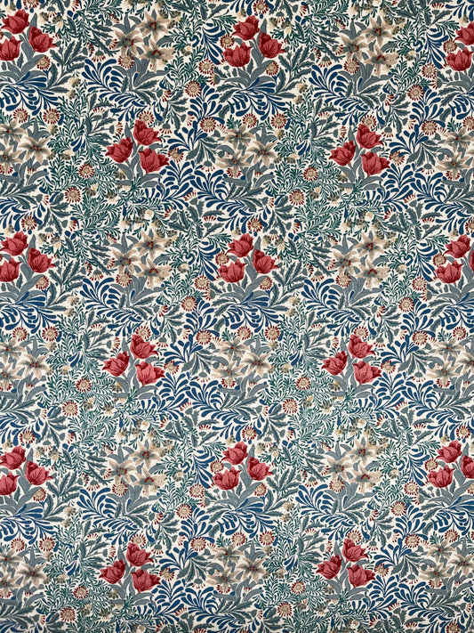 William Morris fabric / Bower indigo