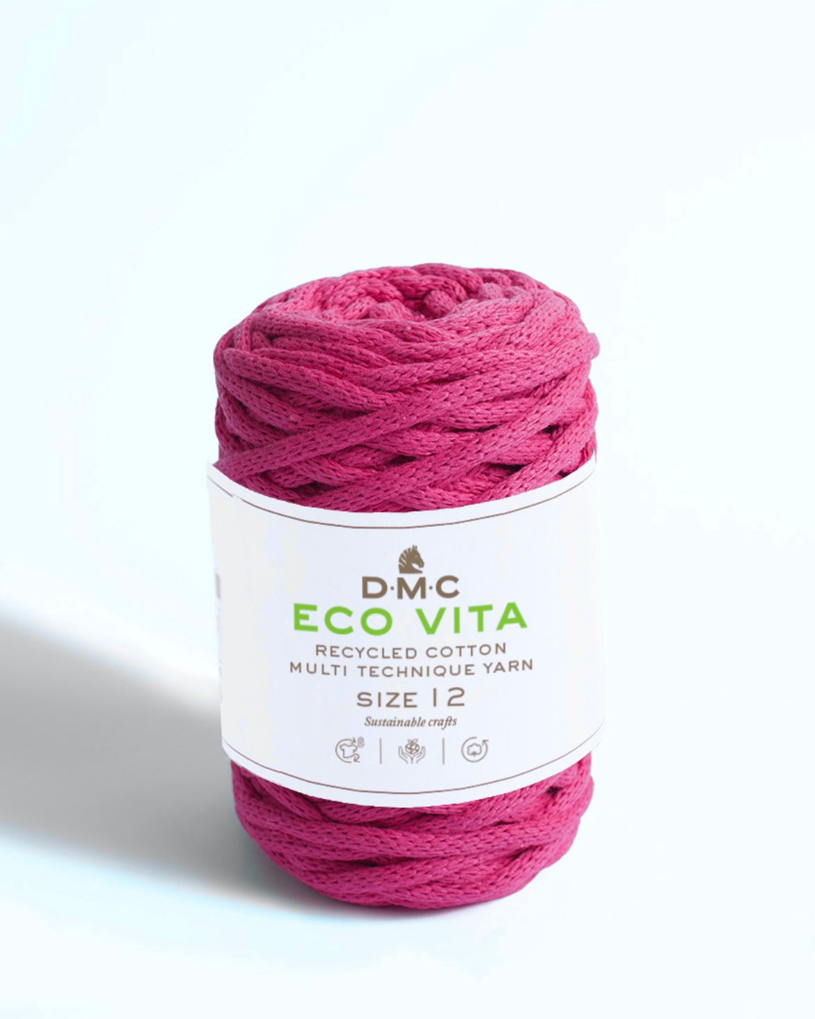 Eco vita bånd-garn - Pink