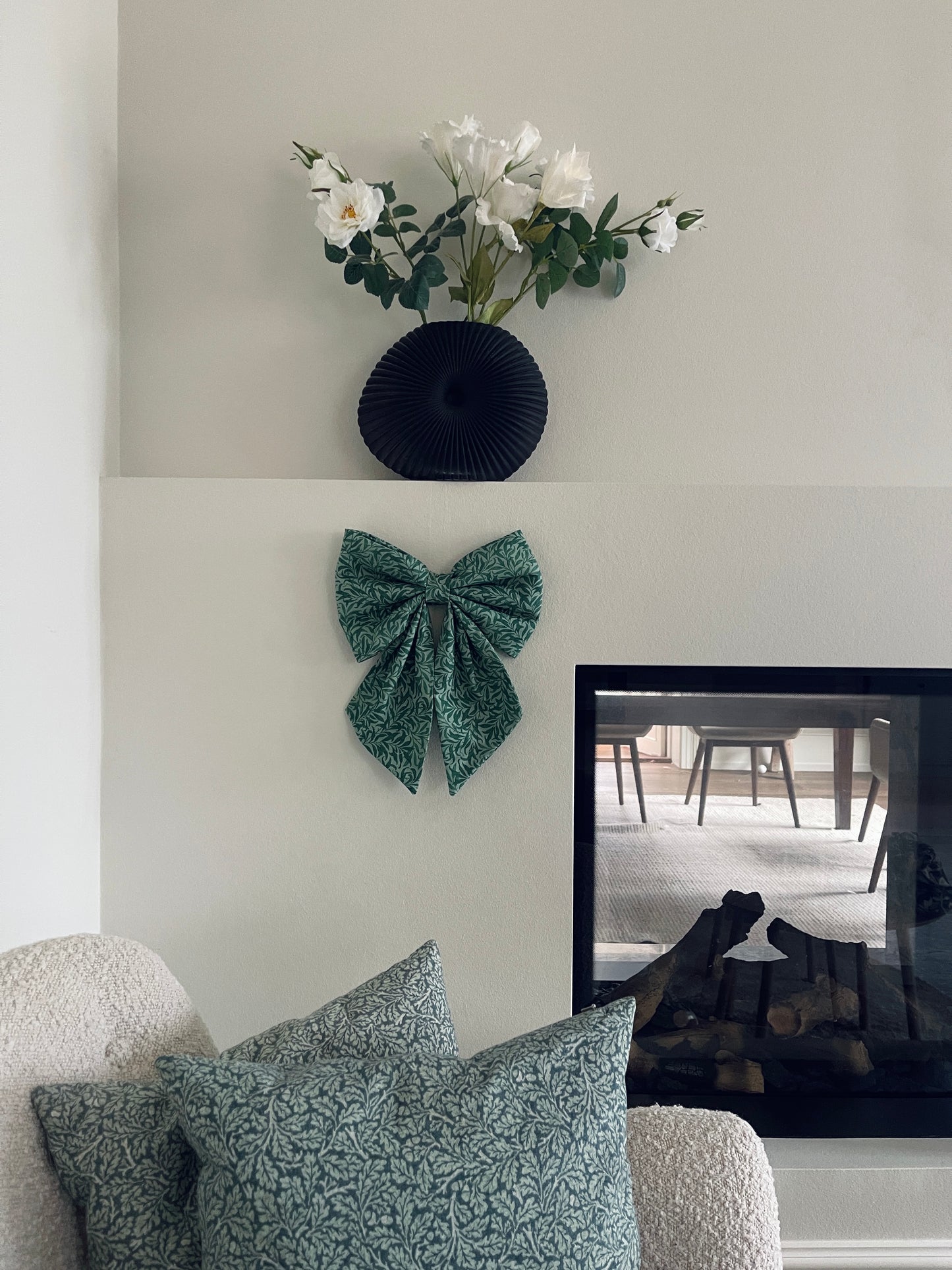 Vatteret sløjfe (Mellem str) - William Morris grøn