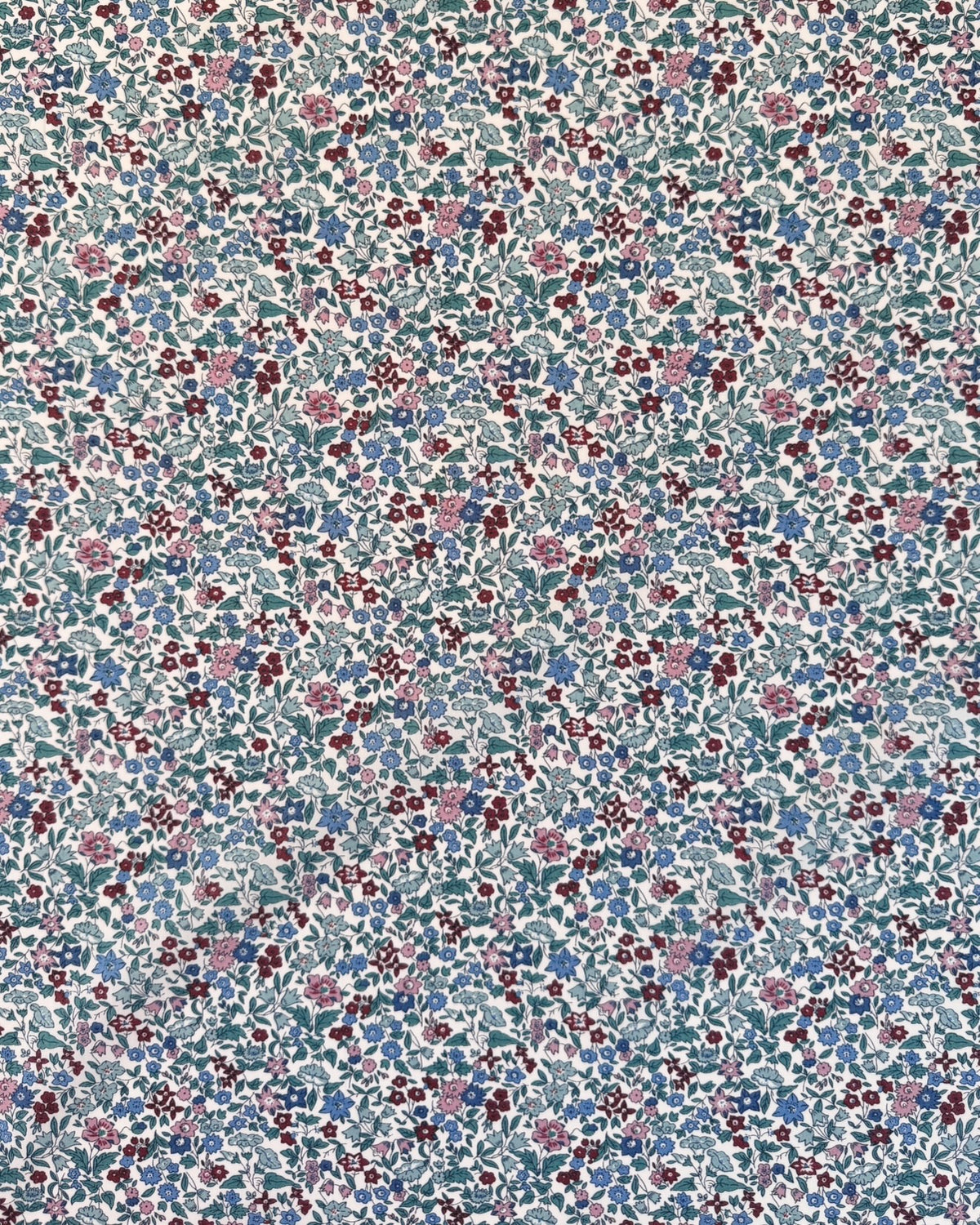 Baby dynebetræk i Liberty Fabric - Ava / Blå-Rosa