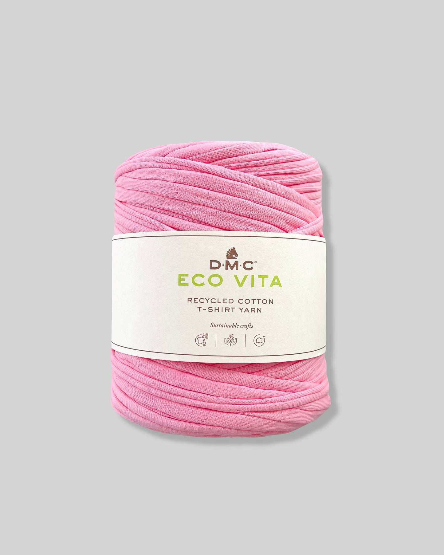 Eco vita T-shirt garn - pink