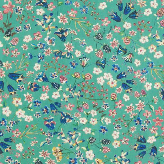 Liberty stof  - Donna Leigh / Turkis