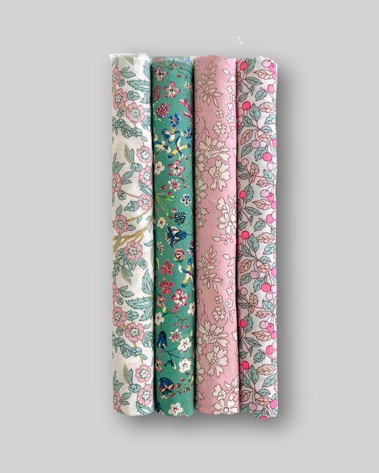 4 stk Liberty “Ninth” turkis-rosa