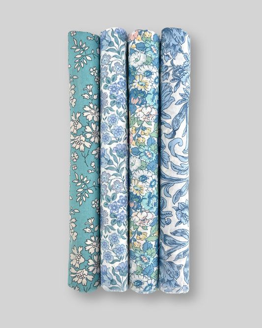 4 stk Liberty “Ninth” Blå/tyrkis