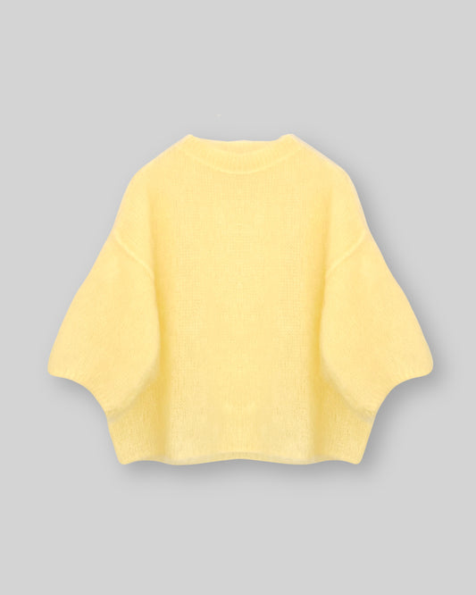 Naïs mohair strik - Sommer gul