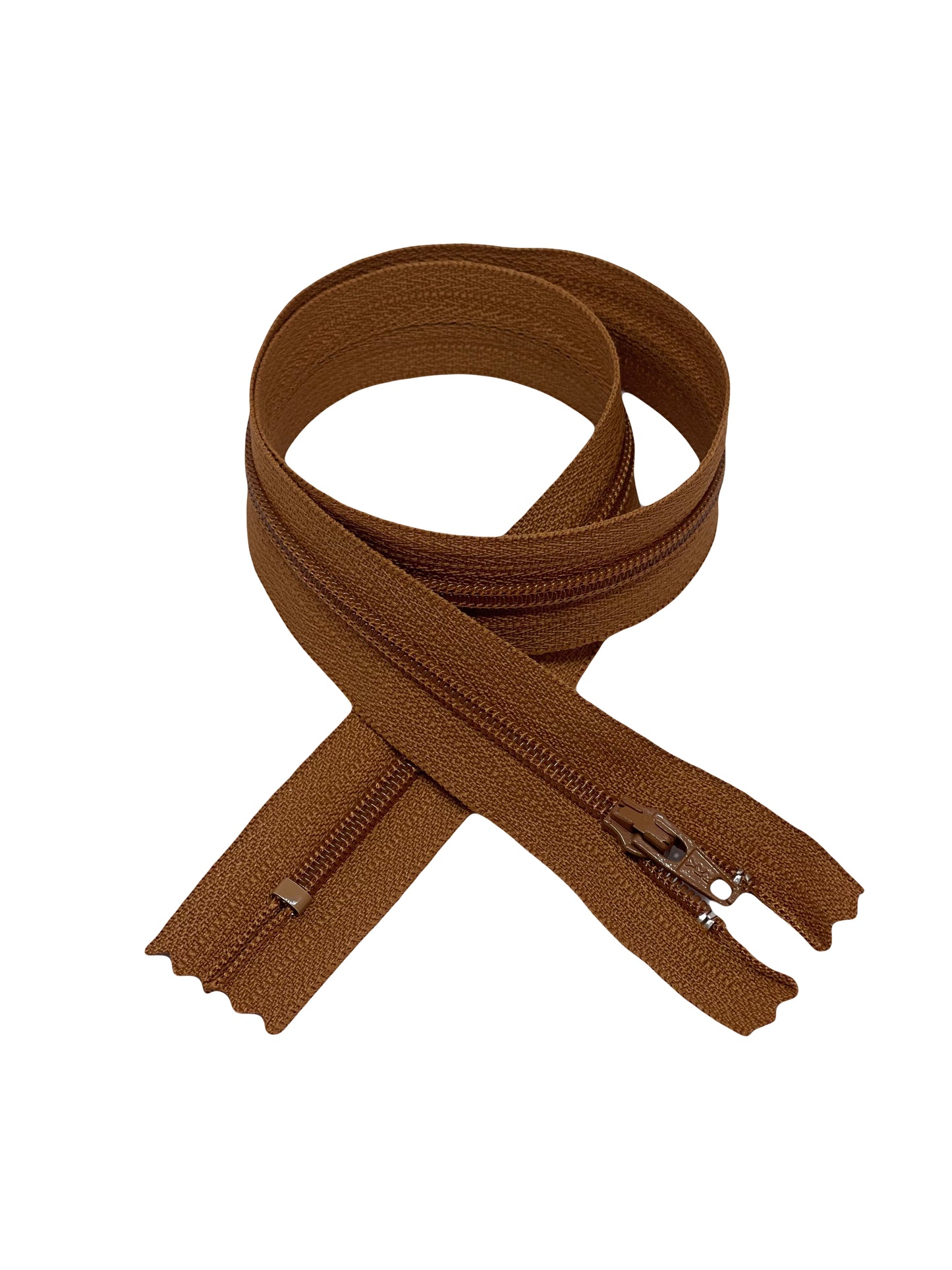 YKK zipper plastic - L 50 cm / Brown 