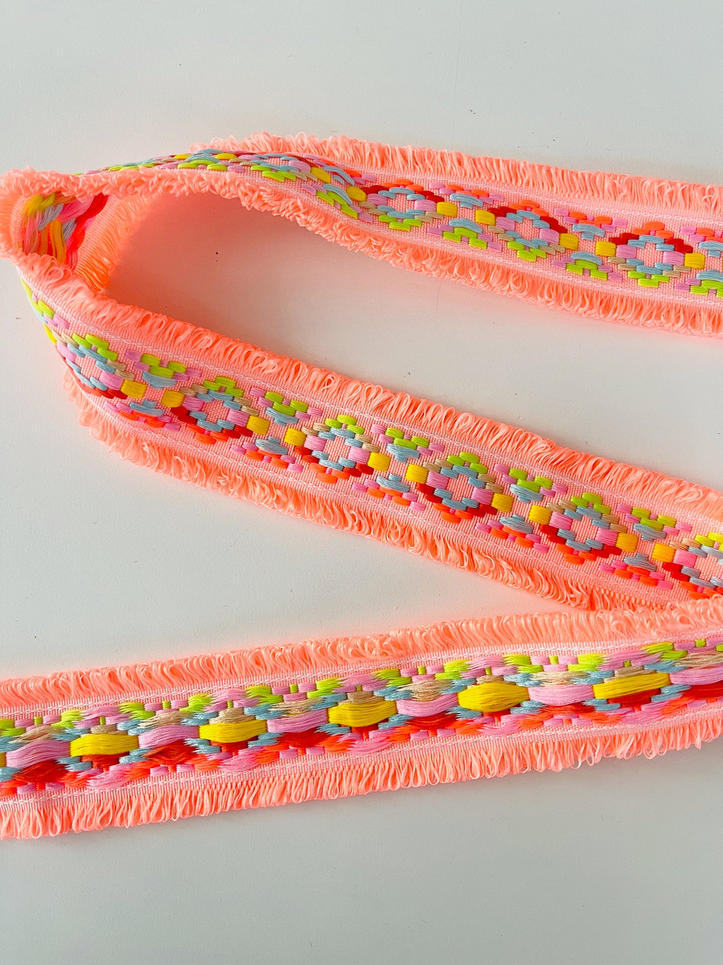 Ribbon with fringes - Blue