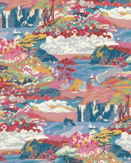 Liberty fabric - Betsy / Blue-Pink 