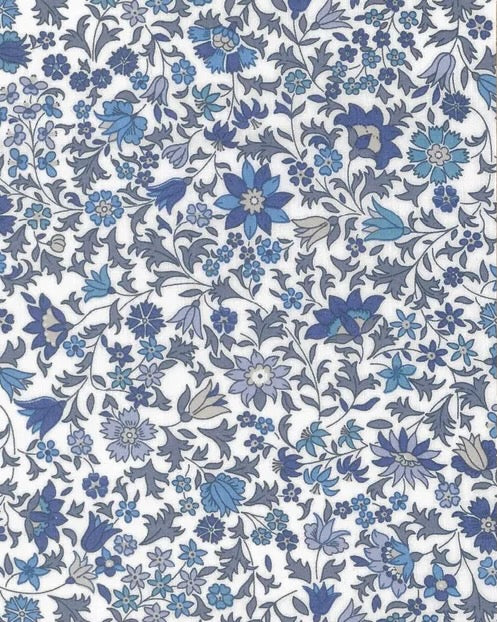 Liberty stof tana lawn - Gordington / Blå