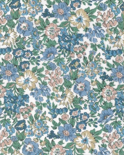 Liberty fabric - Betsy / Blue-Pink 