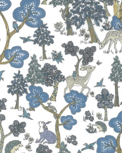 Liberty fabric - Betsy / Blue-Pink 