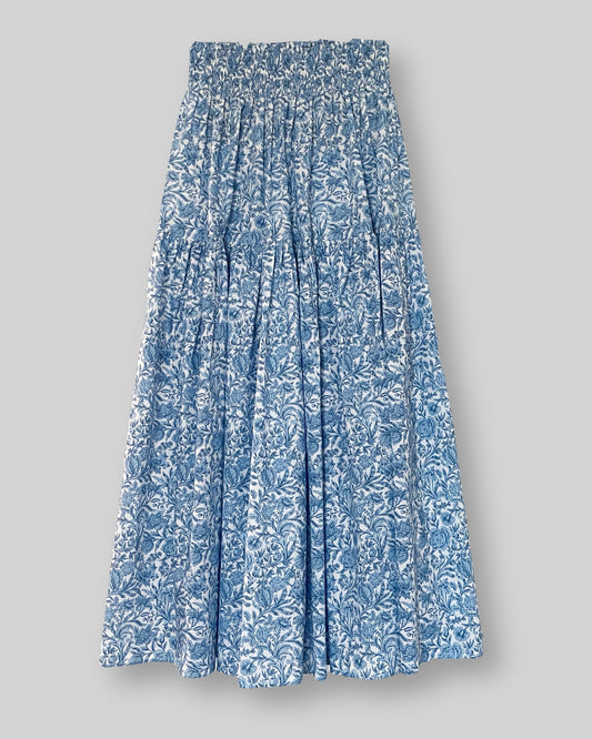 One size nederdel i Liberty med smock - Maxi / Sambourne Blå