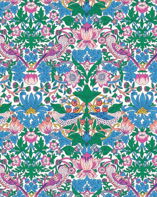 Liberty Tana lawn strawberry thief bomuldsstof 