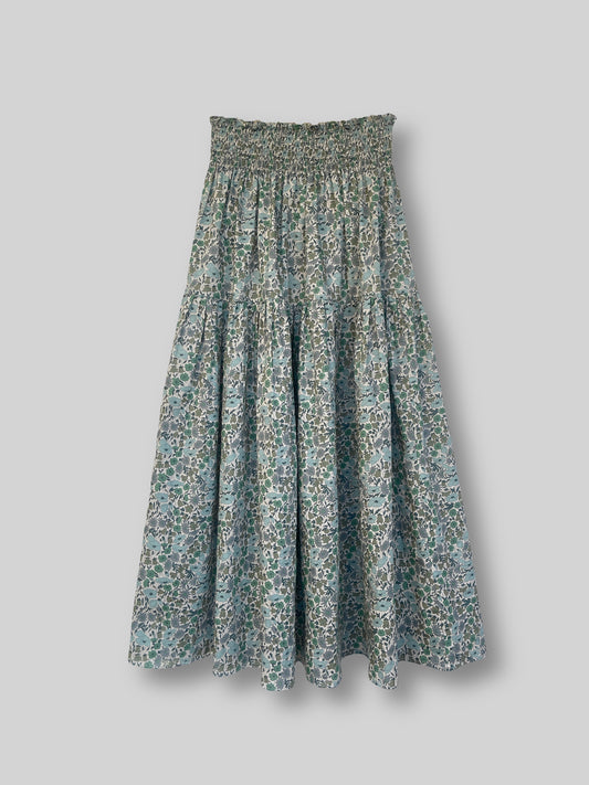 One size nederdel i Liberty med smock - Maxi / Poppy and Daisy + 3cm
