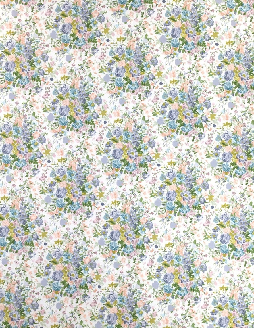 Liberty stof tana lawn  - Bridgerton Bouquet / Hvid