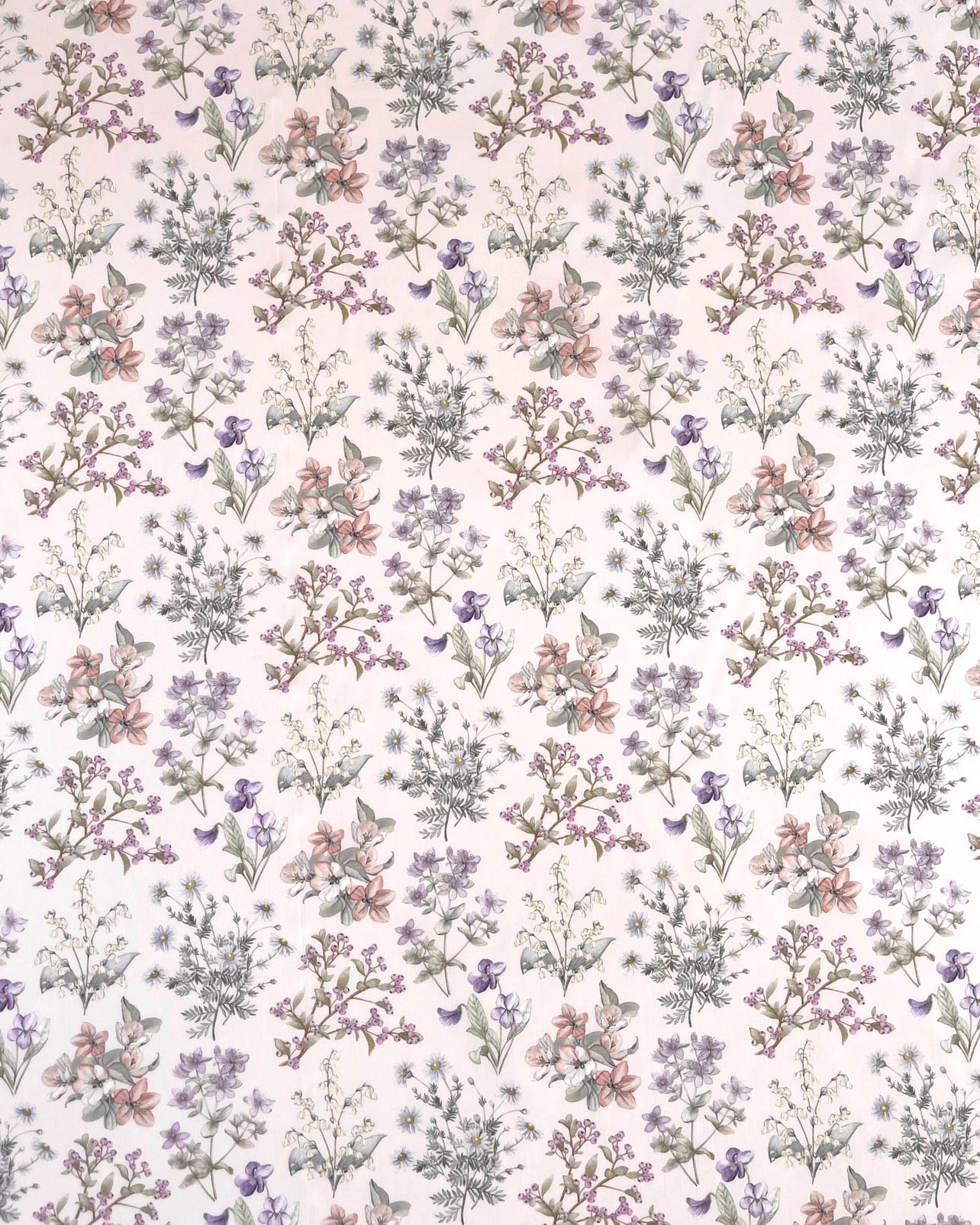 KOMMER SNART Liberty stof tana lawn - Floral  / Sart rosa