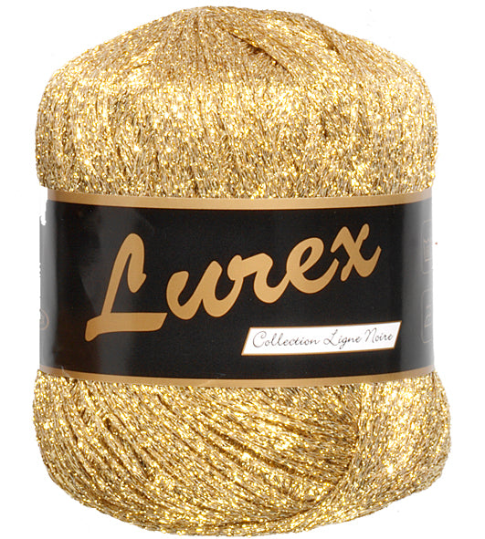 Lurex Glimmergarn  - Guld