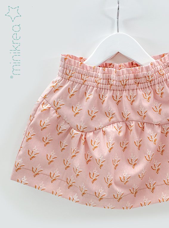 MINIKREA Skirt with frills 1-8 years – Paper pattern