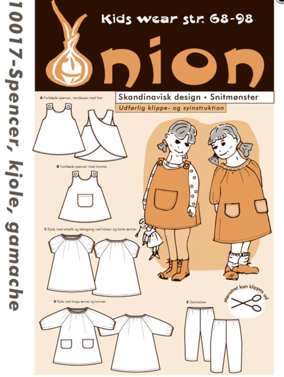 ONION 10017 – Spencer, kjole, gamacher (Str 68-98)