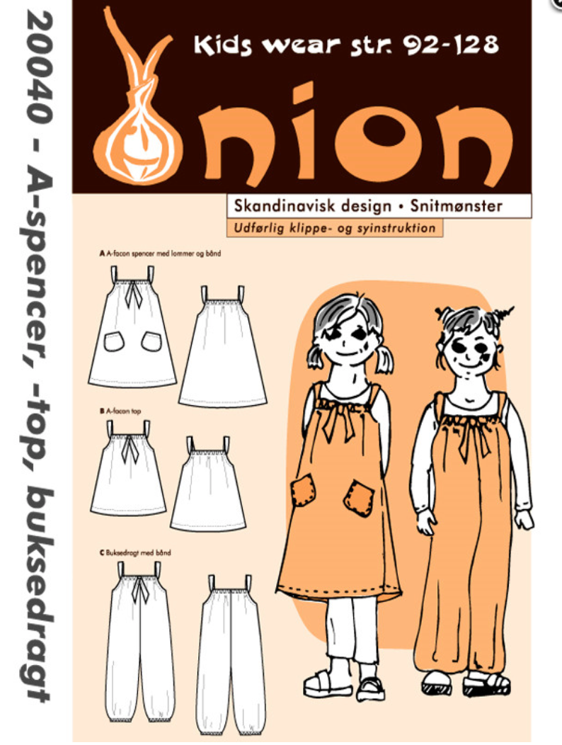 ONION 20040 – A-Spencer, top, buksedragt (Str. 92-128)