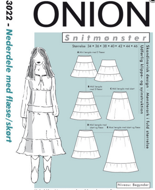 ONION 3022 – Nederdel med flæse/skørt