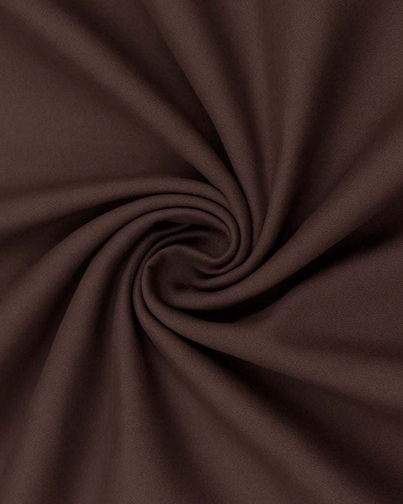 Bomuld Poplin: Chokolade Brun