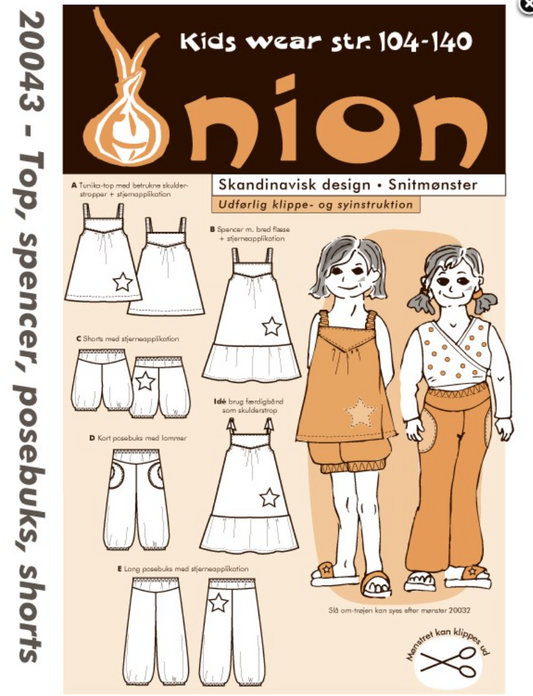 ONION 20043 - Top, Spencer, posebuks, shorts (str. 104-140)
