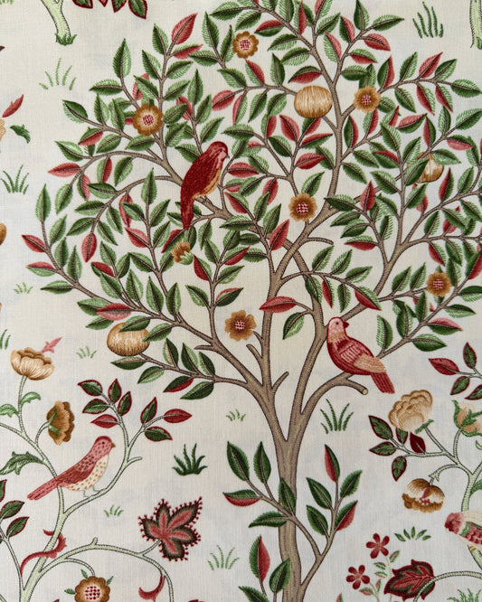 William Morris bomulds stof / Kelmscott Tree Råhvd