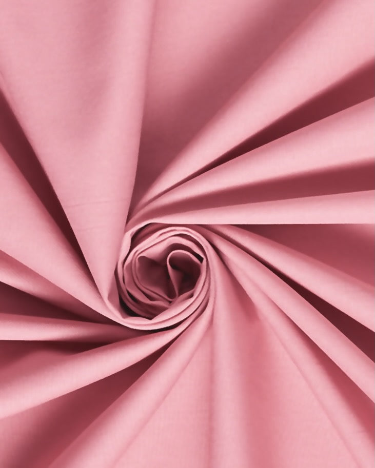 Bomuld Poplin: Gammel Rosa