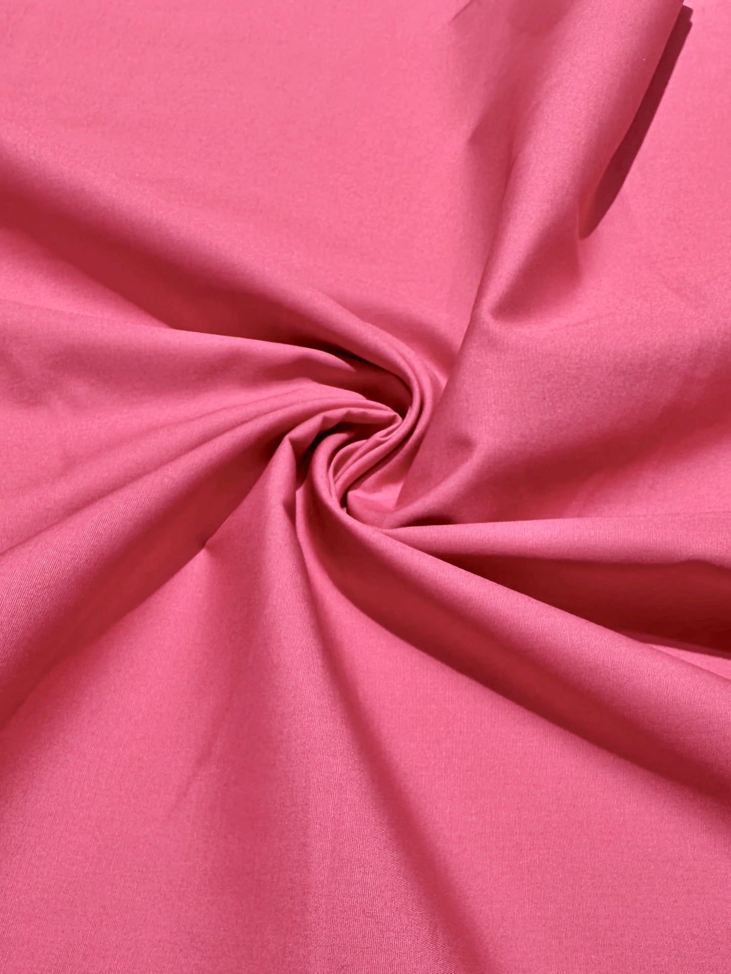 Bomuld Poplin: Hindbær pink.
