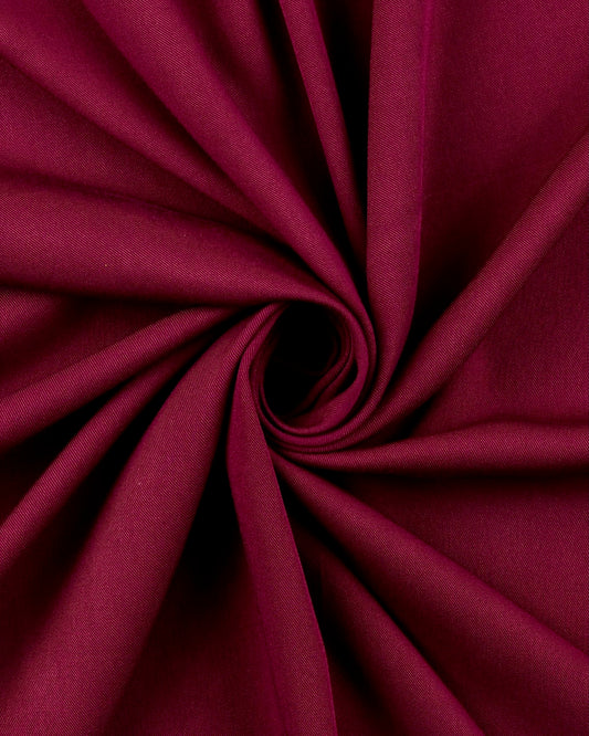 Bomuld Poplin: Vinrød