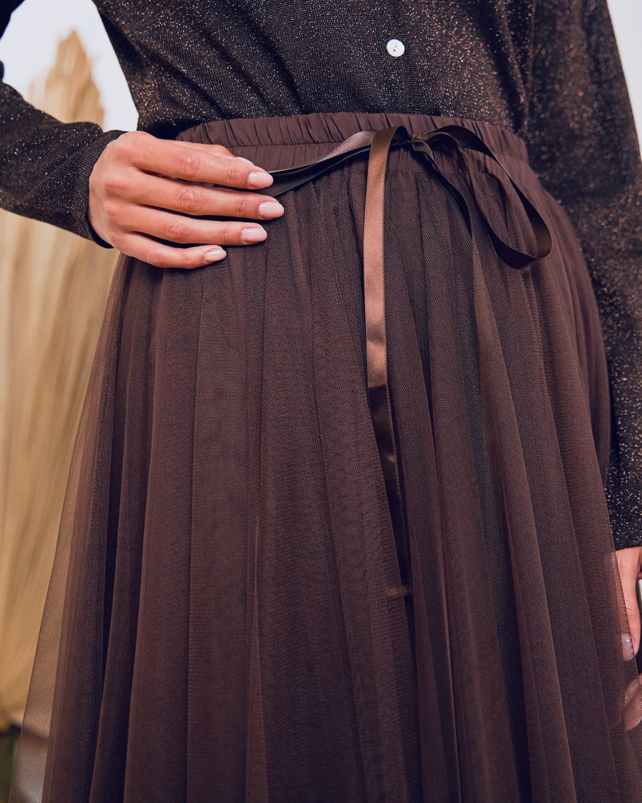 Choklate tylnederdel  - Chokolade brun